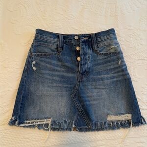 Madewell Jean Skirt, great condition, size 24 (US 0), rigid denim a-line